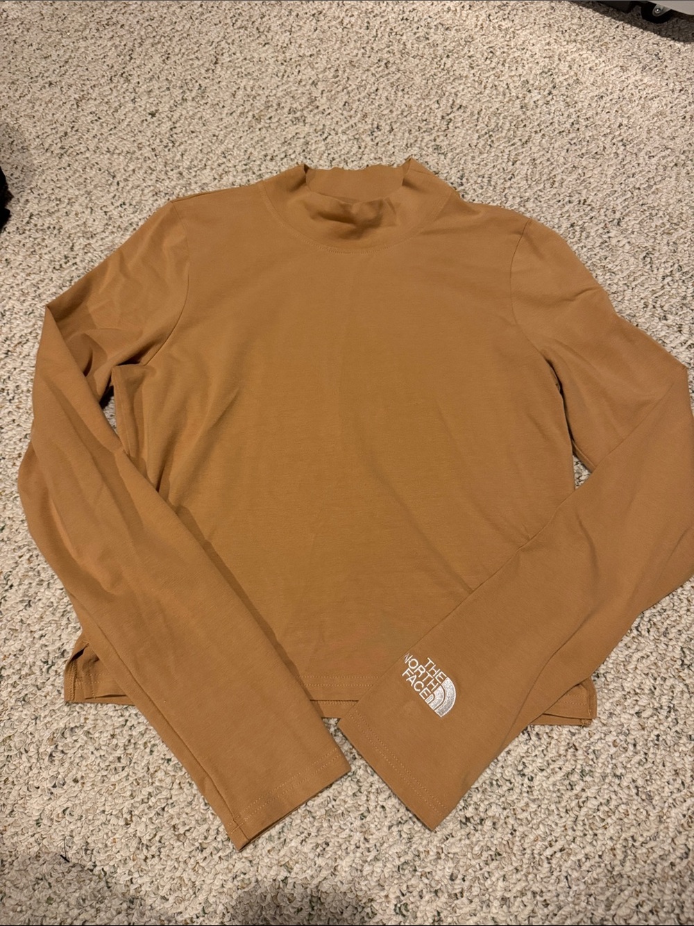 The North Face Women's Mock Neck Long Sleeve Top - Camel Brown